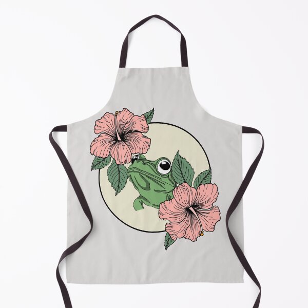Item preview, Minimalistic frog with flowers designed and sold by Pamelarts.