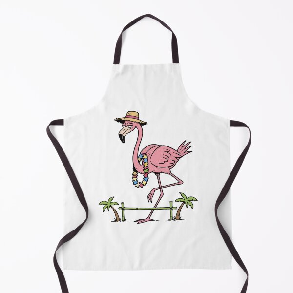 Item preview, Grumpy Pink Flamingo Doing Limbo at Tropical Party designed and sold by mseymo.