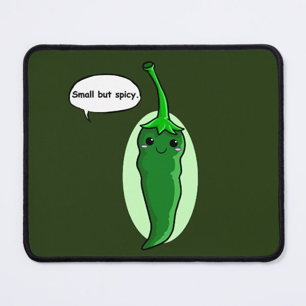 Item preview, Small But Spicy Funny Chili Pepper Pun – Cute Cartoon Food Sticker designed and sold by RositaArtStudio.