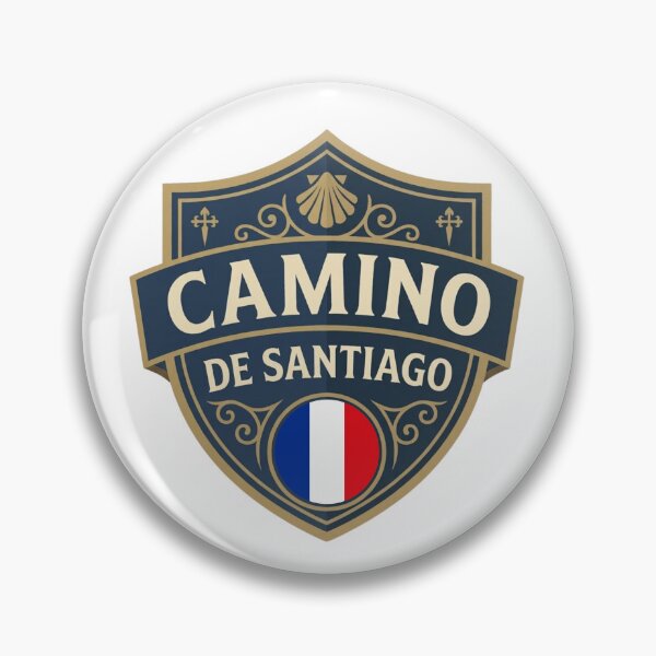 Item preview, Camino de Santiago Badge - French Pilgrim Edition designed and sold by bcpilgrim.