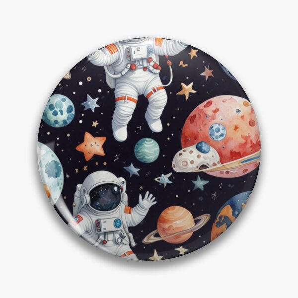 Item preview, Astronauts Exploring Colorful Cosmic Planets designed and sold by outfiel.