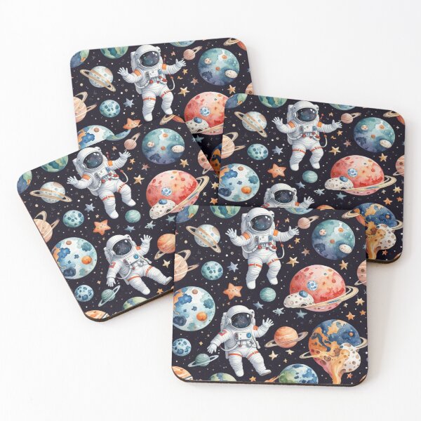 Item preview, Astronauts Exploring Colorful Cosmic Planets designed and sold by outfiel.