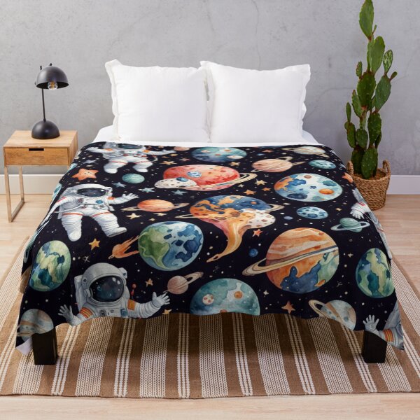 Item preview, Astronauts Exploring Colorful Cosmic Planets designed and sold by outfiel.