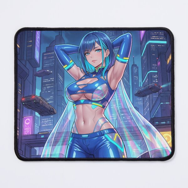 Item preview, Cyberpunk Euphoria Anime Girl designed and sold by stereonut.