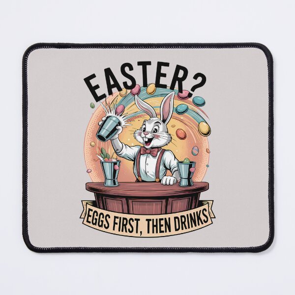Item preview, Funny Easter Bunny Cocktail Design designed and sold by Art-Arcade6.
