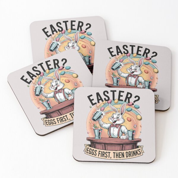 Item preview, Funny Easter Bunny Cocktail Design designed and sold by Art-Arcade6.