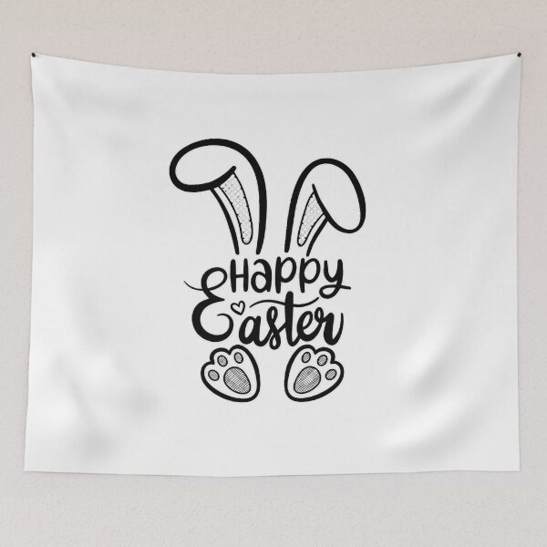 Item preview, Cute Happy Easter Bunny designed and sold by Thread&Fable.