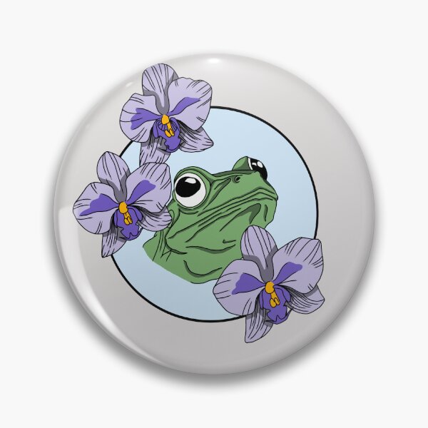 Item preview, Minimalistic frog with flowers designed and sold by Pamelarts.