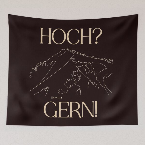 Item preview, Hochgern - Bavarian Alps line art designed and sold by Beestees77.