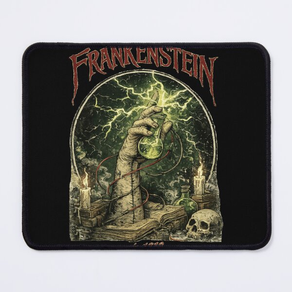 Item preview, Frankenstein Gothic Horror Lab Design est 1818 Vintage Dark Academia Art designed and sold by TownWish.