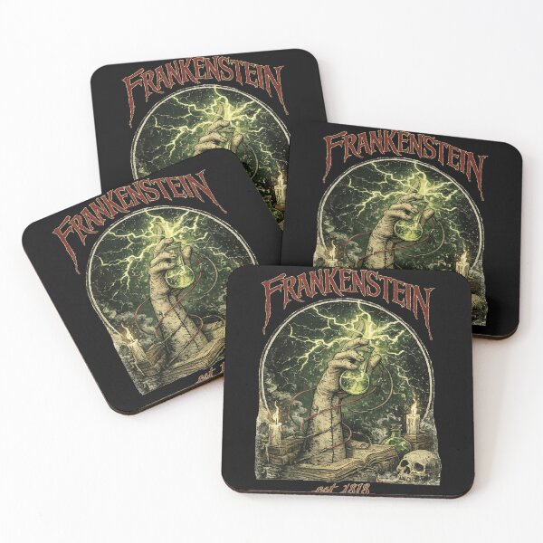 Item preview, Frankenstein Gothic Horror Lab Design est 1818 Vintage Dark Academia Art designed and sold by TownWish.