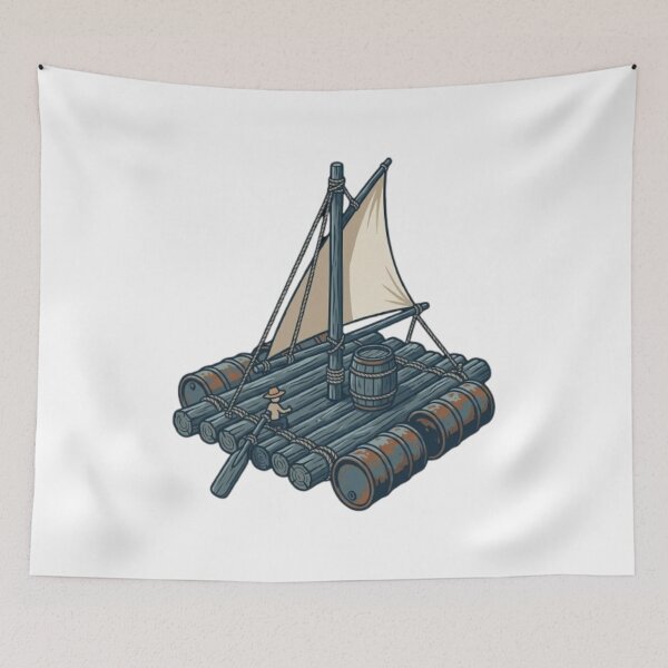 Item preview, Sailboat Escape Design – Ocean Adventure Art designed and sold by Lidel.