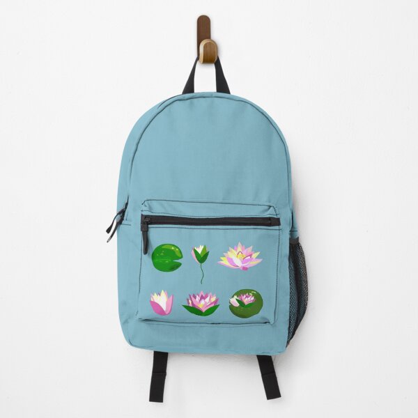 Item preview, Vector set of lotus flowers, water lilies and pond plants designed and sold by OlhaBondarenko.