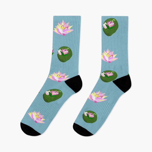 Item preview, Vector set of lotus flowers, water lilies and pond plants designed and sold by OlhaBondarenko.
