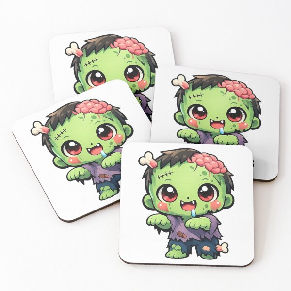 Item preview, Cute Little Zombie Chibi - Kawaii Horror Monster Art designed and sold by Tw1nsAIArt.