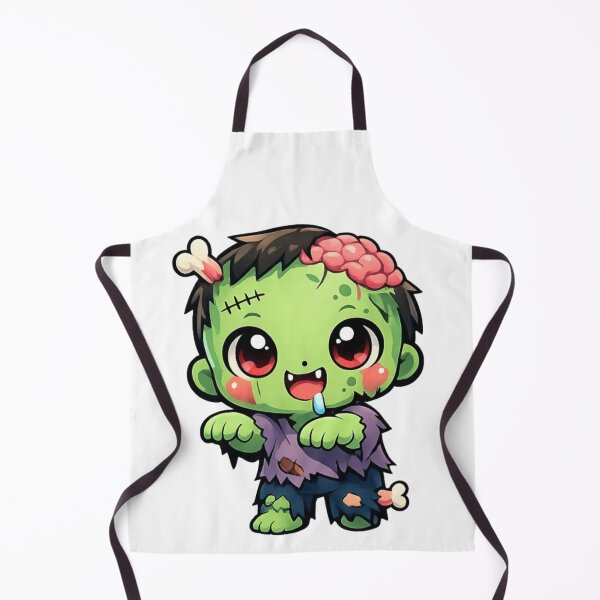 Item preview, Cute Little Zombie Chibi - Kawaii Horror Monster Art designed and sold by Tw1nsAIArt.