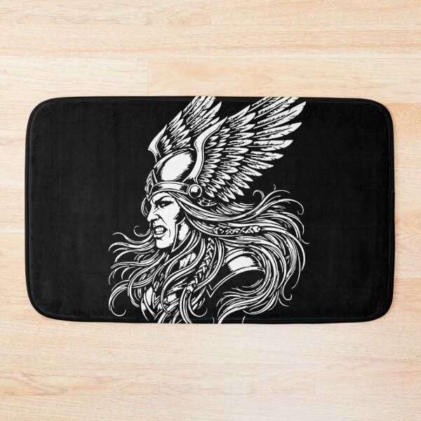 Item preview, Valkyrie, Nordic Warrior, Viking Mascot Woman designed and sold by PixelStudioBe.