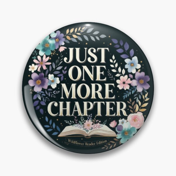 Item preview, Just One More Chapter Floral Book Lover Gift Gold Wildflower Reader Aesthetic Bookish Quote For Women Moms designed and sold by Syrupulse.