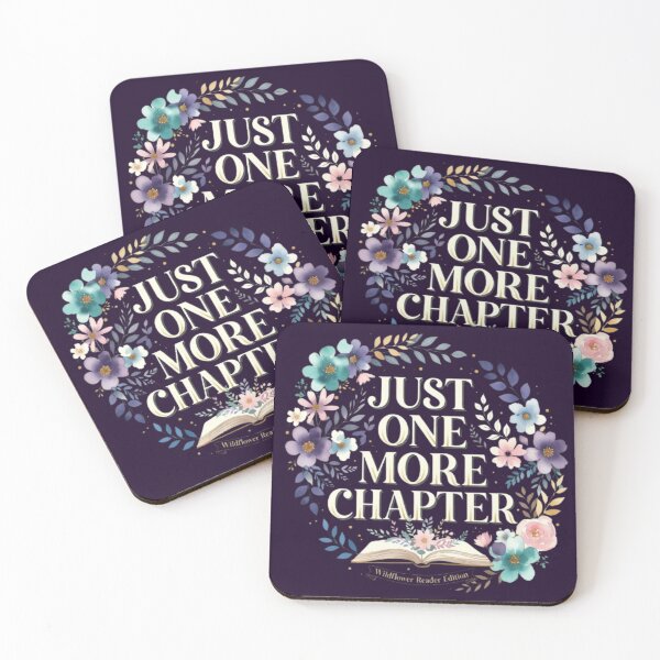 Item preview, Just One More Chapter Floral Book Lover Gift Gold Wildflower Reader Aesthetic Bookish Quote For Women Moms designed and sold by Syrupulse.