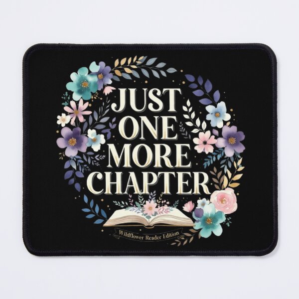 Item preview, Just One More Chapter Floral Book Lover Gift Gold Wildflower Reader Aesthetic Bookish Quote For Women Moms designed and sold by Syrupulse.