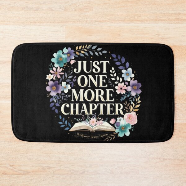 Item preview, Just One More Chapter Floral Book Lover Gift Gold Wildflower Reader Aesthetic Bookish Quote For Women Moms designed and sold by Syrupulse.