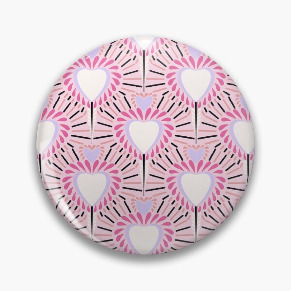 Item preview, Colorful Seamless Heart Pattern | Retro Love Design | Pink Hearts designed and sold by Soha05.