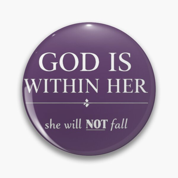 Item preview, God Is Within Her She Will Not Fall Christian Shirt Faith Quote Minimalist Aesthetic Gift for Women designed and sold by lindalifepeace.