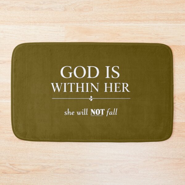 Item preview, God Is Within Her She Will Not Fall Christian Shirt Faith Quote Minimalist Aesthetic Gift for Women designed and sold by lindalifepeace.