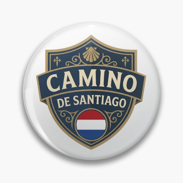 Item preview, Camino de Santiago Badge - Netherlands Pilgrim Edition designed and sold by bcpilgrim.