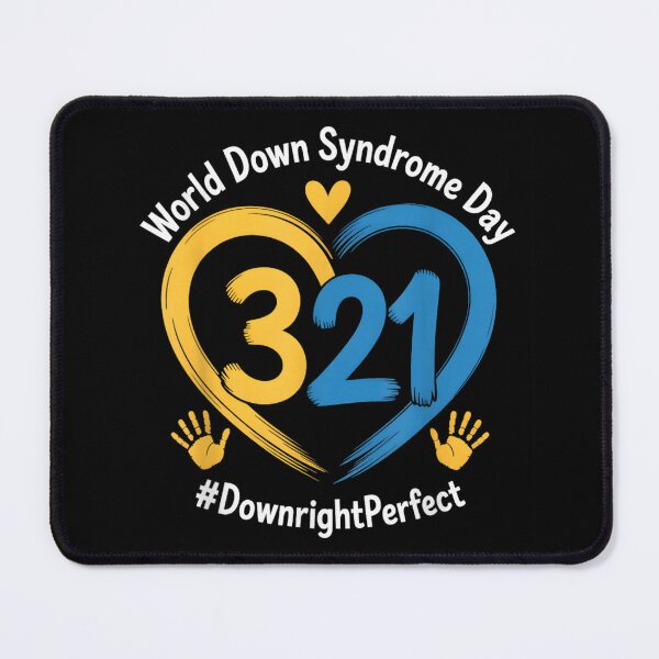 Item preview, World Down Syndrome Day Awareness Heart Ribbon Downright Perfect Support Ribbon designed and sold by PhocoNibict.