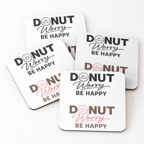 Item preview, Donut Worry Be Happy – Cute Donut Pun Funny Food Humor Design designed and sold by rushaib.