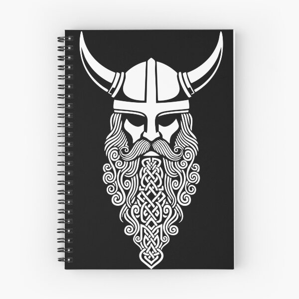 Item preview, Viking Chief Braided Beard Mascot Nordic Helmet designed and sold by PixelStudioBe.