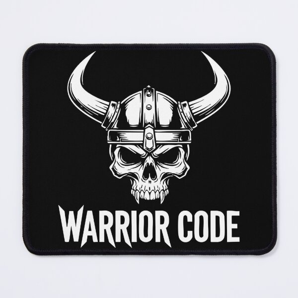Item preview, Warrior Code Viking Skull Norse Horned Helmet designed and sold by PixelStudioBe.