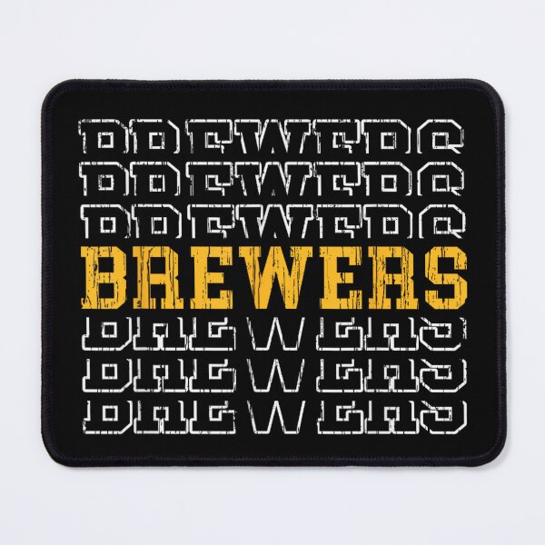 Item preview, Brewers Baseball Distressed Vintage Typography Milwaukee Fan Retro Game Day Art designed and sold by PhocoNibict.
