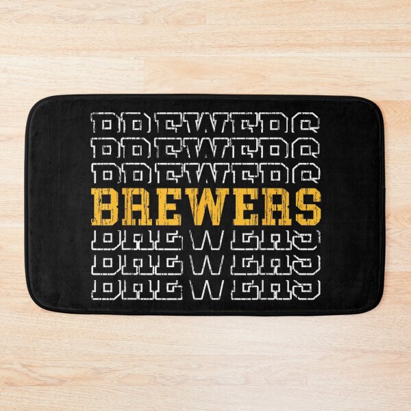 Item preview, Brewers Baseball Distressed Vintage Typography Milwaukee Fan Retro Game Day Art designed and sold by PhocoNibict.