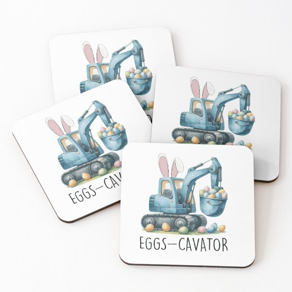 Item preview, Eggscavator Cute Easter Bunny Excavator Digger for Kids designed and sold by haitrieuic96.
