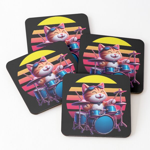 Item preview, Cat Drummer designed and sold by McThingummy.