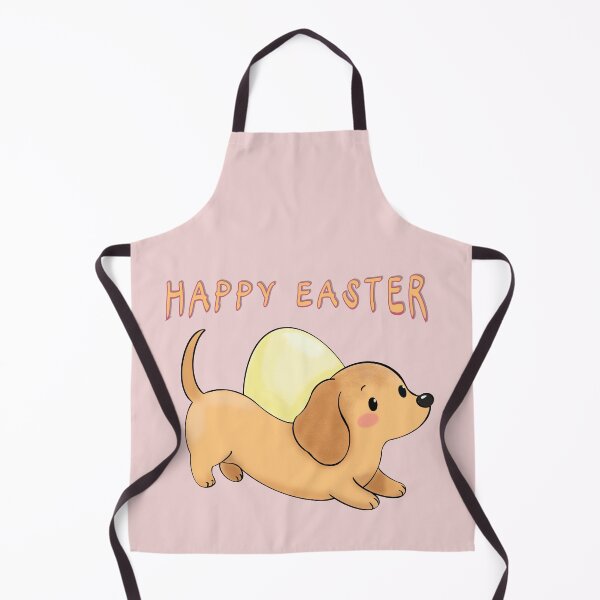 Item preview, Happy Easter Dachshund Running with Giant Egg designed and sold by iPrintPaws.