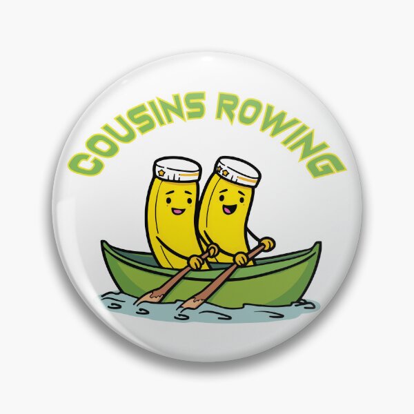 Item preview, Cousins Rowing Cute Banana Boat Trip Summer Vacation designed and sold by PixelWaveBD.