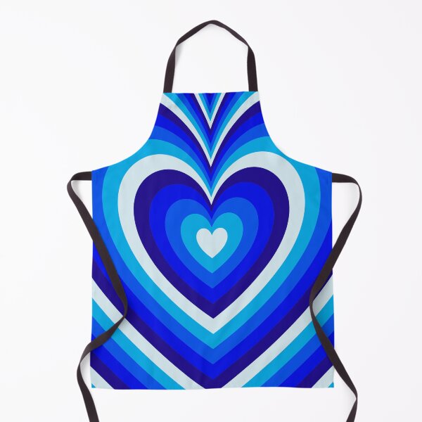 Item preview, Blue Aesthetic Hearts Retro Y2K Concentric Pattern designed and sold by Aesthetic Crew.