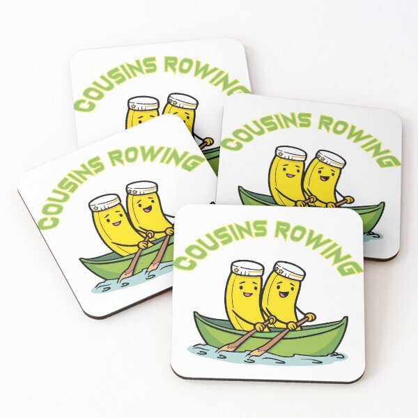 Item preview, Cousins Rowing Cute Banana Boat Trip Summer Vacation designed and sold by PixelWaveBD.