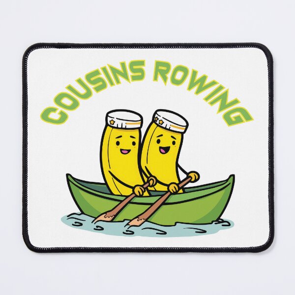 Item preview, Cousins Rowing Cute Banana Boat Trip Summer Vacation designed and sold by PixelWaveBD.