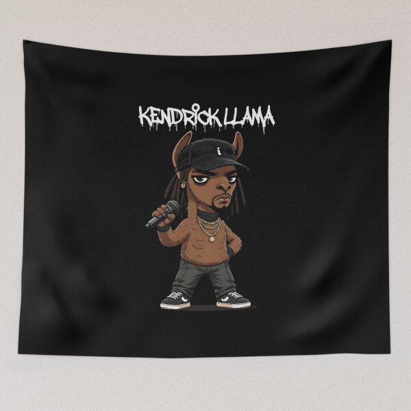 Item preview, Kendrick Llama: The Hip-Hop GOAT Illustration designed and sold by TshirtsOnline-.