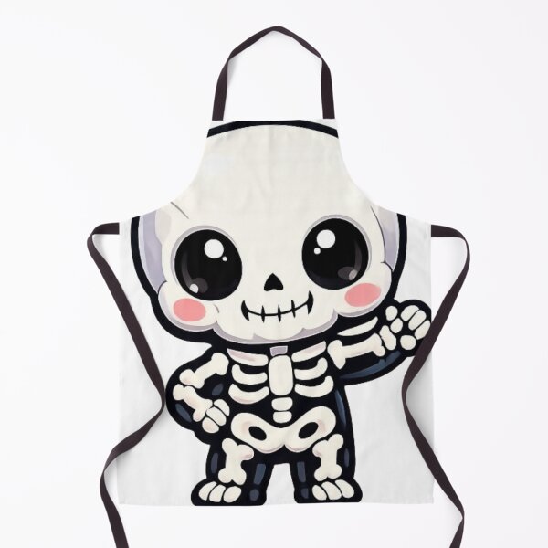 Item preview, Cute Chibi Skeleton - Kawaii Pastel Goth Skull Art designed and sold by Tw1nsAIArt.
