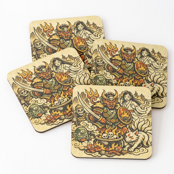 Item preview, Mythic Demon And Spirits Illustration designed and sold by lunestabloom.