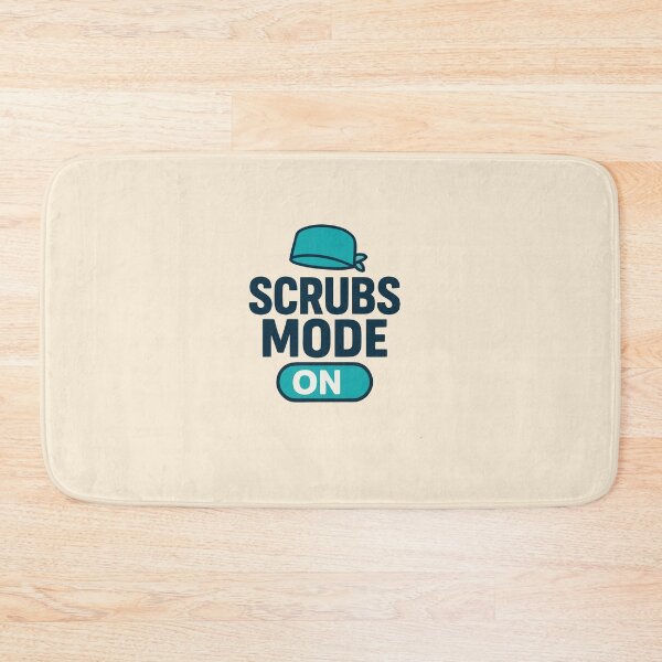Item preview, Scrubs Mode On Funny Nursing Student Hospital Worker Gift Design designed and sold by Dantin.