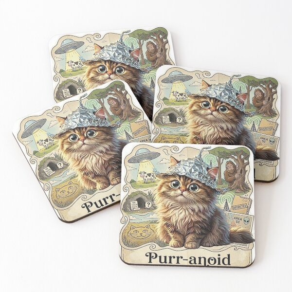 Item preview, Conspiracy Cat designed and sold by KaydanFarms.