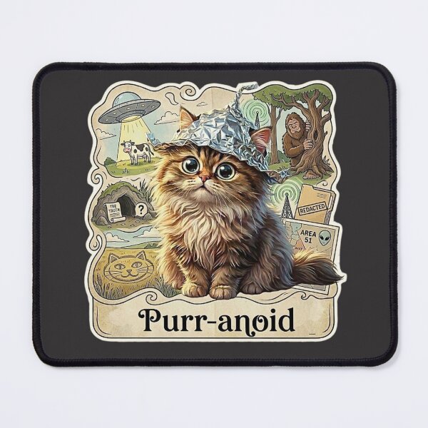 Item preview, Conspiracy Cat designed and sold by KaydanFarms.