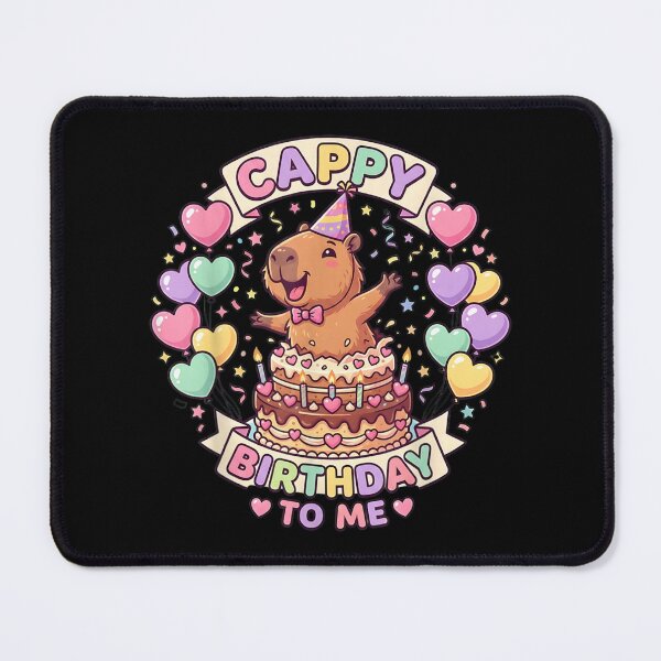 Item preview, Cute Capybara Birthday Cake Cappy Birthday To Me Pastel Aesthetic Art designed and sold by PhocoNibict.