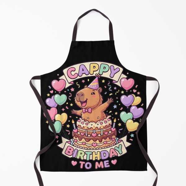 Item preview, Cute Capybara Birthday Cake Cappy Birthday To Me Pastel Aesthetic Art designed and sold by PhocoNibict.